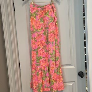 Maaji Pink Floral Maxi Skirt